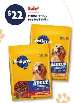 Family Dollar PEDIGREE Dry Dog Food offer