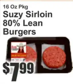 Key Food Suzy Sirloin 80% Lean Burgers offer