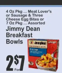 Key Food Assorted Textured Stuffed Hash Browns, Totattas or Jimmy Dean breakfast sandwiches offer