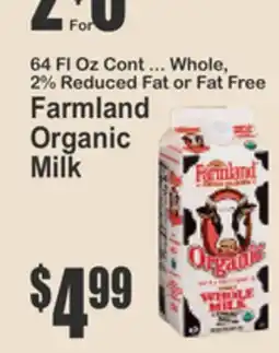 Key Food Farmland Organic Milk offer