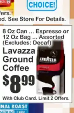 Key Food AVANZA GROUND COFFEE offer