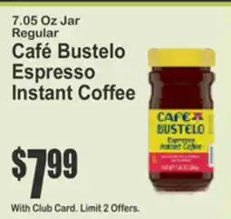 Key Food Café Bustelo Espresso Instant Coffee offer