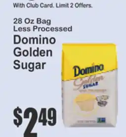 Key Food 28 Oz Bag Less Processed Domino Golden Sugar offer