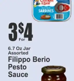 Key Food 24 Oz Jar Assorted Filippo Berio Pasta Sauce offer