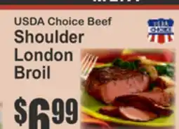 Key Food USDA Choice Beef Shoulder London Broil offer
