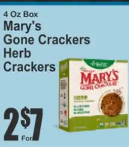 Key Food Mary's Gone Crackers Herb Crackers offer