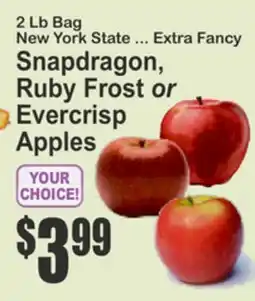 Key Food Snapdragon, Ruby Frost or Evercrisp Apples offer
