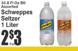 Key Food Schweppes Seltzer offer