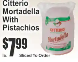 Key Food Citterio Mortadella With Pistachio offer