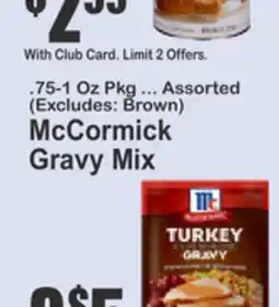 Key Food McCormick Gravy Mix offer