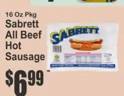 Key Food 12 Oz Pkg Sabrett Beef Cocktail Franks offer