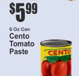 Key Food 6 Oz Can Cento Tomato Paste offer