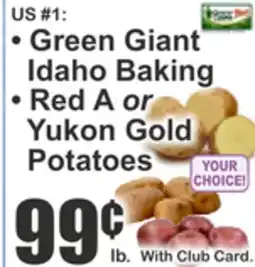 Key Food US #1 Green Giant Idaho Baking Red A or Yukon Gold Potatoes offer