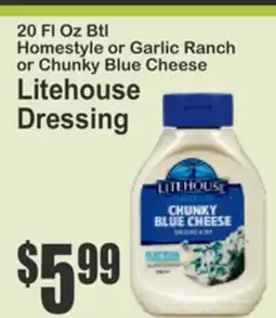 Key Food LIFEHOUSE Btlstyle or Garlic Ranch Chunky Blue Cheese House Dressing offer