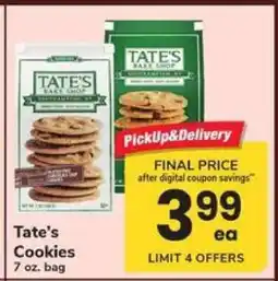 Safeway Tate's Cookies offer