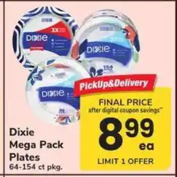 Safeway Dixie Mega Pack Plates offer