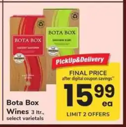 Safeway Bota Box Wines offer