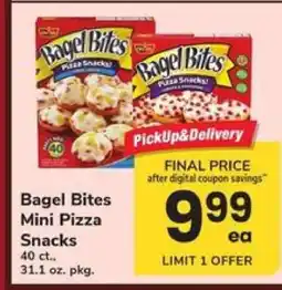 Safeway Bagel Bites Mini Pizza Snacks offer