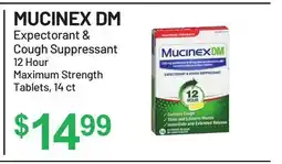 Health Mart MUCINEX DM Expectorant & Cough Suppressant 12 Hour Maximum Strength Tablets offer