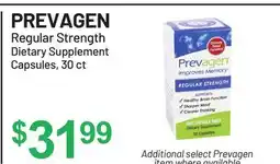 Health Mart PREVAGEN Regular Strength Dietary Supplement Capsules offer