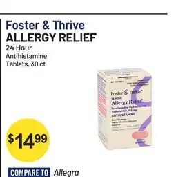 Health Mart Foster & Thrive ALLERGY RELIEF offer