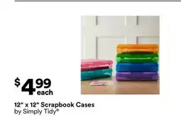 Michaels 12 x 12 Scrapbook Cases by Simply Tidy offer