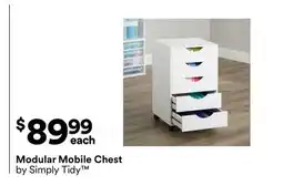 Michaels Modular Mobile Chest by Simply Tidy offer