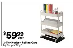Michaels 3-Tier Hudson rolling Cart by Simply Tidy offer