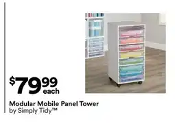 Michaels Modular Mobile Panel Tower by Simply Tidy offer
