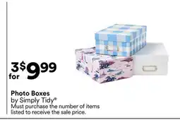 Michaels Photo Boxes by Simply Tidy offer