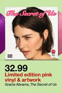 Target Gracie Abrams, The Secret of Us offer