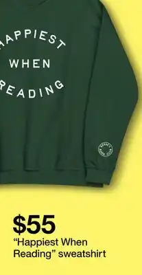 Target Happiest When Reading Sweatshirt offer