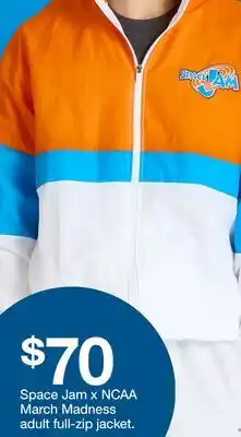 Target Space Jam x NCAA March Madness adult full-zip jacket offer