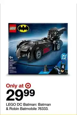 Target LEGO DC Batman: Batman & Robin Batmobile 76333 offer