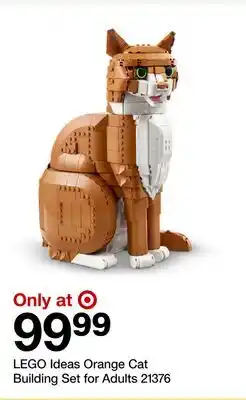 Target LEGO Ideas Orange Cat Building Set for Adults 21376 offer