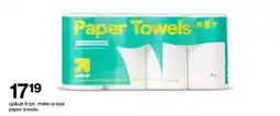 Target up & up 8-pk. make-a-size paper towels offer