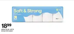 Target up&up 30-pk. soft & strong toilet paper offer