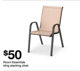 Target Room Essentials sling stacking chair offer