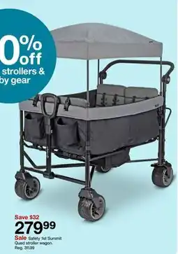 Target Safety 1st Summit Quad stroller wagon offer