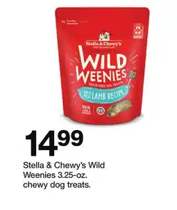 Target Stella & Chewy's Wild Weenies 3.25-oz. chewy dog treats offer