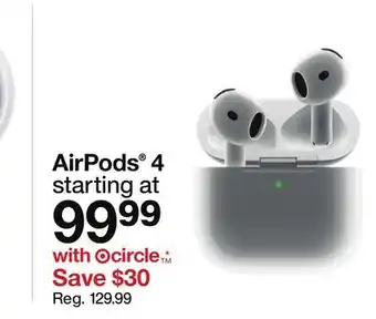 Target AirPods 4 offer