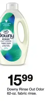 Target Downy Rinse Out Odor 62 - oz. fabric rinse offer