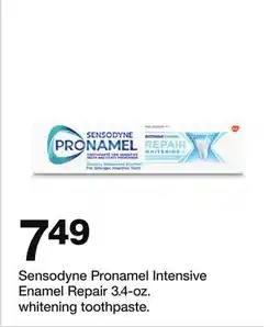 Target Sensodyne Pronamel Intensive Enamel Repair 3.4-oz. whitening toothpaste offer