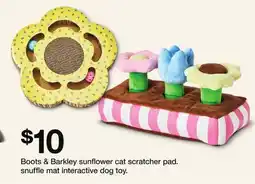 Target Boots & Barkley sunflower cat scratcher pad snuffle mat interactive dog toy offer