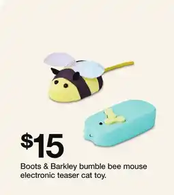 Target Boots & Barkley bumble bee mouse electronic teaser cat toy offer