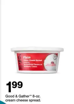 Target Good & Gather 8-oz. cream cheese spread offer