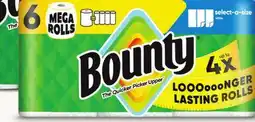 Target Bounty 6-pk. select-a-size mega-roll paper towels offer
