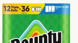 Target Bounty 12-pk. select-a-size triple-roll paper towels offer