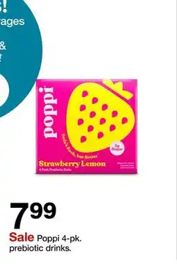 Target Poppi 4-pk. Prebiotic Drinks offer