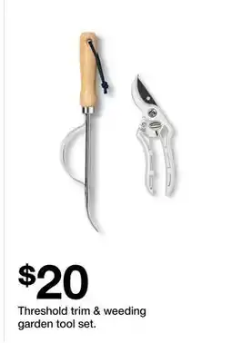 Target Threshold trim & weeding garden offer